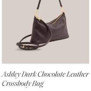 Dark Brown Leather Crossbody Bag